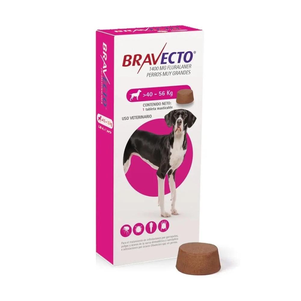 Bravecto Chew Tableta Masticable Antiparasitaria Externa para Perro, 40 a 56 kg