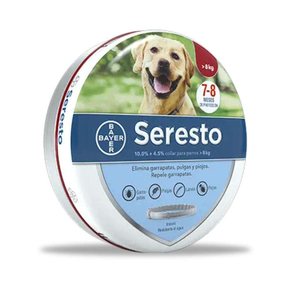 Collar Antipulgas y Antigarrapatas Seresto +8kg