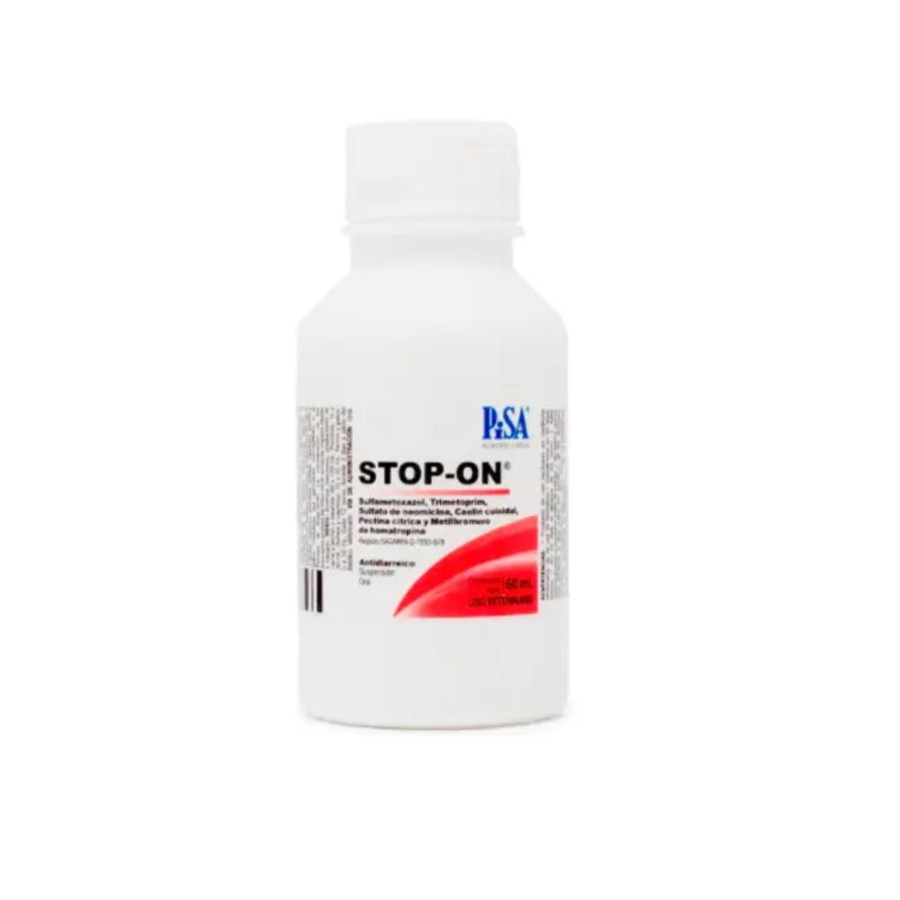 Stop-On, Antidiarreico, Suspension Oral para Perros y Gatos 60 Ml.