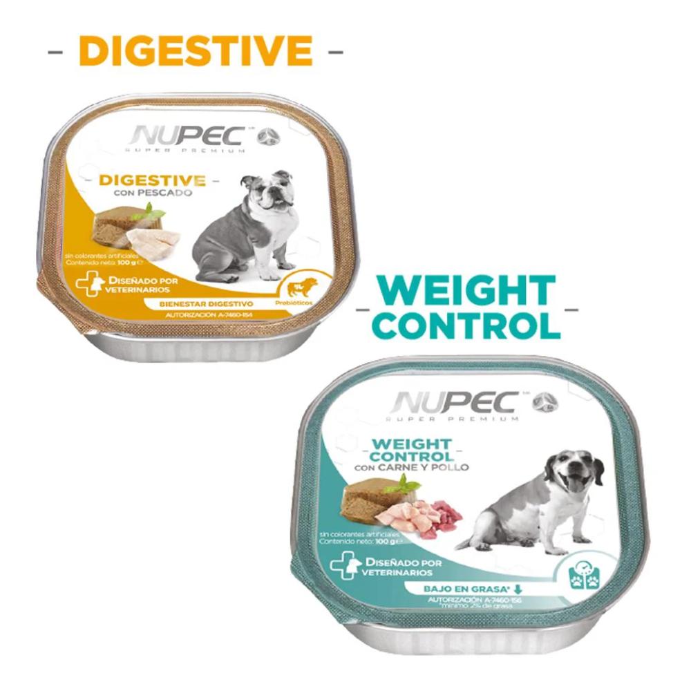 Alimento Humedo Digestive y Weight Control, 4 latas